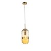 Стеклянный подвесной светильник Clusone SL1132.143.01 цилиндр желтый ST Luce