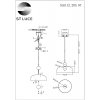 Стеклянный подвесной светильник Ode SL6112.203.07 форма шар белый ST Luce