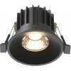 Точечный светильник Round DL058-12W3K-B черный Maytoni