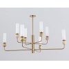 Стеклянная потолочная люстра HIGH LIGHT LH53252 цилиндр белая Ambrella