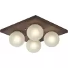 Стеклянный потолочный светильник SS1N 000067500 форма шар белый