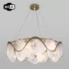 Стеклянная подвесная люстра Galicia 354/6 Smart (322/6) белая Bogate's