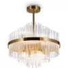 Стеклянная потолочная люстра Agora FR5216PL-06BS прозрачная Freya