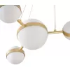 Стеклянный подвесной светильник Asterismo 4448-6P форма шар белый Favourite