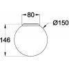 Стеклянный настенно-потолочный светильник Basic form MOD321WL-01W2 форма шар белый Maytoni