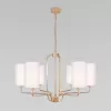 Подвесная люстра Purezza 60128/6 золото белая цилиндр Eurosvet