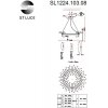 Стеклянная подвесная люстра Lastra SL1224.103.08 цилиндр белая ST Luce