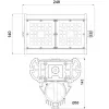 Уличный консольный светильник Галеон 21 CB-C0326040 прозрачный
