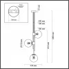 Стеклянная потолочная люстра Brazeri 4799/3 форма шар прозрачная Odeon Light