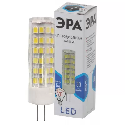 Лампочка светодиодная LED JC-7W-220V-CER-840-G4 ЭРА Лампочка светодиодная LED JC-7W-220V-CER-840-G4 ЭРА