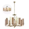 Стеклянная подвесная люстра Lion 5467/60L белая Odeon Light
