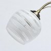 Стеклянная потолочная люстра Грация 677013005 форма шар белая MW-Light