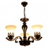 Стеклянная подвесная люстра Florence TL7490D-03BL белая TopLight