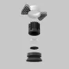 Точечный светильник Round DL058-7W2.7K-TRS-B Maytoni