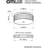 Стеклянная потолочная люстра Портал CL32413G1 белая цилиндр Citilux