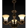 Стеклянная подвесная люстра Florence TL7490D-03BL белая TopLight