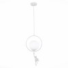 Стеклянный подвесной светильник Tenato SLE115113-01 форма шар белый Evoluce