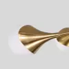 Стеклянная потолочная люстра Calyx 60168/8 латунь белая форма шар Eurosvet