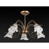 Стеклянная потолочная люстра Bridget TL3620X-05 белая TopLight