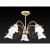 Стеклянная потолочная люстра Bridget TL3620X-05 белая TopLight
