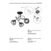 Стеклянная потолочная люстра  V4309-1/3PL форма шар прозрачная Vitaluce Стеклянная потолочная люстра  V4309-1/3PL форма шар прозрачная Vitaluce
