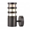 Стеклянный настенный фонарь уличный Portica A8371AL-1BK цилиндр белый Artelamp