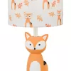 Интерьерная настольная лампа Animal 10166/L Fox белый цилиндр Escada