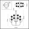 Стеклянная подвесная люстра Kelli 4785/8 прозрачная форма шар Odeon Light