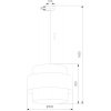 Подвесной светильник Calisto 5419 Calisto цилиндр коричневый TK Lighting