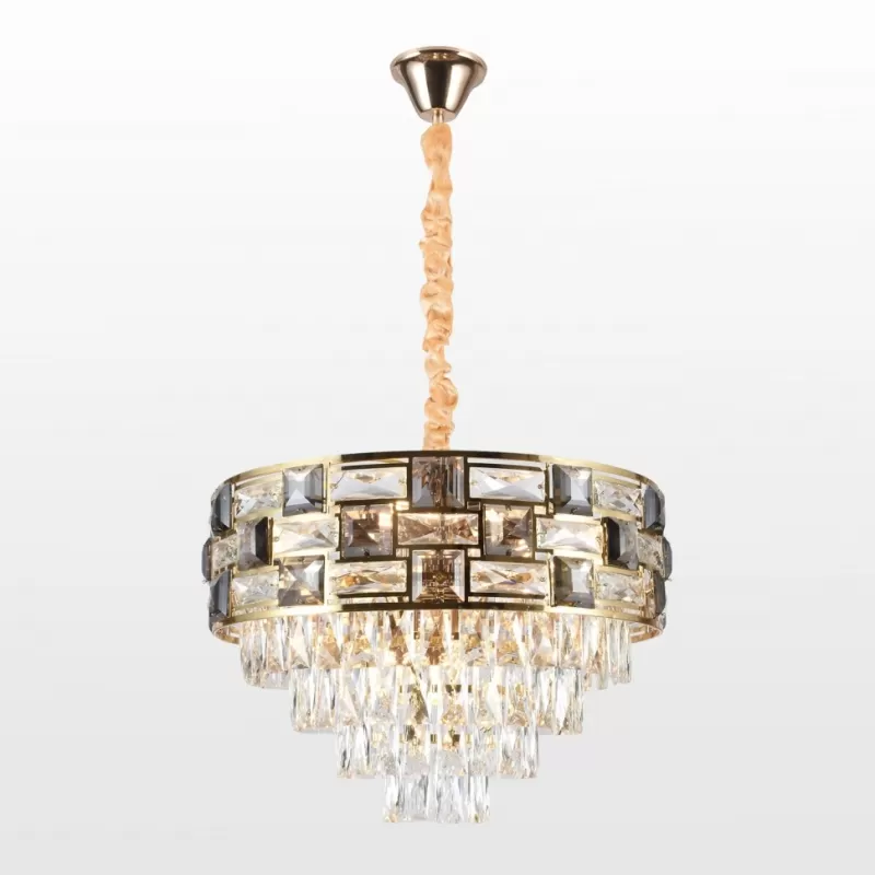 Хрустальная подвесная люстра Presidio LSP-6023 прозрачная Lussole Хрустальная подвесная люстра Presidio LSP-6023 прозрачная Lussole