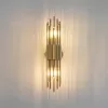 Стеклянное бра Wall lamp B2562W-B gold прозрачное DeLight Collection
