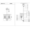 Стеклянная подвесная люстра Lenora LH3062/3P-CO-CL прозрачная Lumien Hall