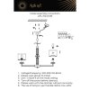 Подвесная люстра Emelin APL.752.03.08 цилиндр серая Aployt