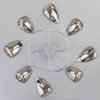 Стеклянная потолочная люстра Noemi 30168/8 матовое серебро конус серая Eurosvet