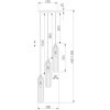 Стеклянный подвесной светильник Siesta 50252/3 хром цилиндр прозрачный Eurosvet