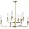 Стеклянная потолочная люстра Medea SL1244.303.08 прозрачная цилиндр ST Luce