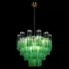 Стеклянная подвесная люстра Murano 10580/600 Clear green прозрачная Loft It