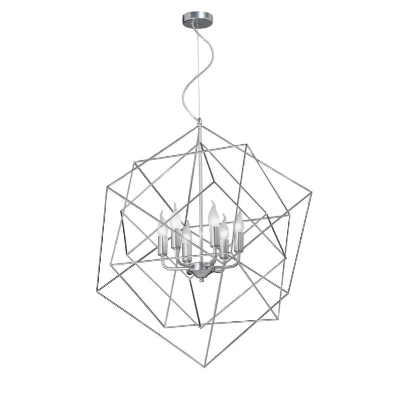 Подвесная люстра  V4570-9/6S серая Vitaluce Подвесная люстра  V4570-9/6S серая Vitaluce