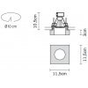 Стеклянный точечный светильник Faretti D27F1135 прозрачный Fabbian