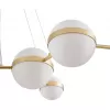 Стеклянный подвесной светильник Asterismo 4448-8P форма шар белый Favourite