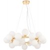Стеклянный подвесной светильник Marsiada LDP 6033-25 FGD форма шар белый Lumina Deco