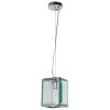 Стеклянный подвесной светильник Ostin 1100/02 SP-1 прозрачный куб Divinare