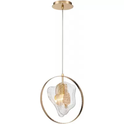 Подвесной светильник Cowley P60669-1 gold/clear DeLight Collection дизайнерский