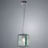 Стеклянный подвесной светильник Ostin 1100/02 SP-1 куб прозрачный Divinare