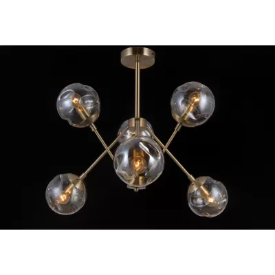 Потолочная люстра Molecule MOLECULE 81045-6C ANTIQUE BRASS Natali Kovaltseva