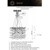 Хрустальная подвесная люстра Karolka APL.843.03.08 прозрачная Aployt