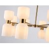 Стеклянная потолочная люстра HIGH LIGHT LH56095 белая Ambrella