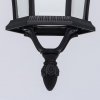 Стеклянный уличный светильник подвесной Сандра 811010301 черный DeMarkt