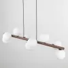 Стеклянный подвесной светильник Estera Wood 10273 Estera Wood форма шар белый TK Lighting