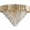 Хрустальная подвесная люстра Amman 1024/03/18P прозрачная Stilfort